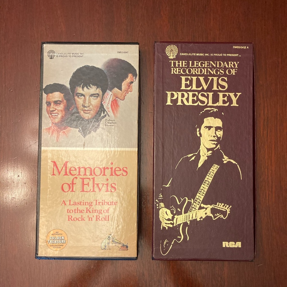 Vintage Elvis Presley 8 track sets (2 sets)